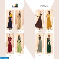 VARDAN DESIGNER GULNAZ VOL 3 RAYON LONG KURTI CATLOG COLLECTION