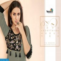 VARDAN DESIGNER GULNAZ VOL 3 RAYON LONG KURTI CATLOG COLLECTION