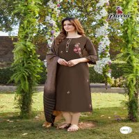 Parra Chunnri Vol-5 Wholesale Hand Work Kurti With Dupatta