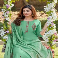 Parra Chunnri Vol-5 Wholesale Hand Work Kurti With Dupatta