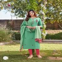 Parra Chunnri Vol-5 Wholesale Hand Work Kurti With Dupatta