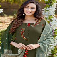 Parra Chunnri Vol-5 Wholesale Hand Work Kurti With Dupatta