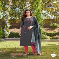 Parra Chunnri Vol-5 Wholesale Hand Work Kurti With Dupatta