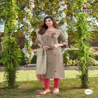 Parra Chunnri Vol-5 Wholesale Hand Work Kurti With Dupatta