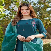 Parra Chunnri Vol-5 Wholesale Hand Work Kurti With Dupatta
