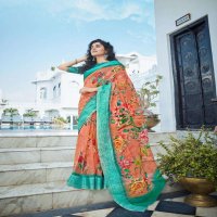 SHVETAMBAR PRESENT ORGANIC DELICIOUS ORGANZA FANCY CLASSY STUNNING FANCY SAREE
