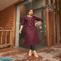 BANWERY BLEND VOL 7 COTTON EMBROIDERY FORMAL WEAR KURTIS