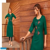 BANWERY BLEND VOL 7 COTTON EMBROIDERY FORMAL WEAR KURTIS