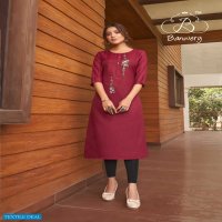 BANWERY BLEND VOL 7 COTTON EMBROIDERY FORMAL WEAR KURTIS