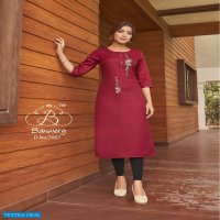 BANWERY BLEND VOL 7 COTTON EMBROIDERY FORMAL WEAR KURTIS