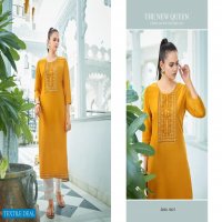 Kivi Kites Vol-2 Wholesale Silk With Embroidery Long Kurtis