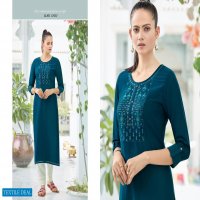 Kivi Kites Vol-2 Wholesale Silk With Embroidery Long Kurtis