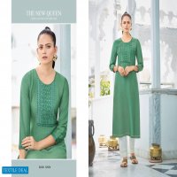 Kivi Kites Vol-2 Wholesale Silk With Embroidery Long Kurtis