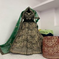 KB-1045 Colour wholesale 9000 Velvet Lehengas Choli