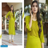 Kivi Harlee Wholesale Reyon With Embroidery Work Kurtis