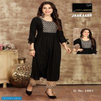 Manjeera Jhakaash Wholesale Readymade Kurti With Pants