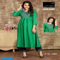 Manjeera Jhakaash Wholesale Readymade Kurti With Pants