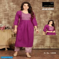 Manjeera Jhakaash Wholesale Readymade Kurti With Pants