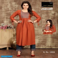 Manjeera Jhakaash Wholesale Readymade Kurti With Pants