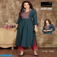 Manjeera Jhakaash Wholesale Readymade Kurti With Pants