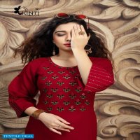 Kinti Hayaat Wholesale Straight Reyon Kurtis