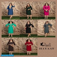 Kinti Hayaat Wholesale Straight Reyon Kurtis