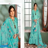 Alok Parampara Wholesale Pure Zam Cotton Self Embroidery Dress Material