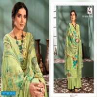 Alok Parampara Wholesale Pure Zam Cotton Self Embroidery Dress Material