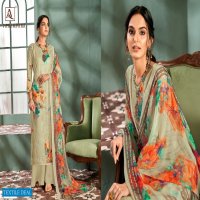 Alok Parampara Wholesale Pure Zam Cotton Self Embroidery Dress Material