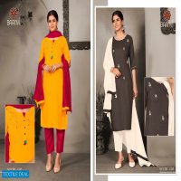 BAANVI PRESENT SUCHI RAYON HANDWORK READYMADE SALWAR KAMEEZ