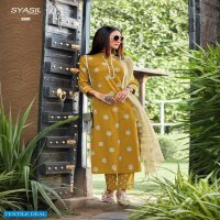 SYASII FLORENCE READYMADE SILK SLUB SALWAR KAMEEZ FOR CASUAL STYLE