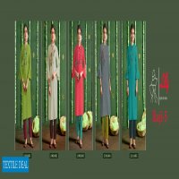 RAJI VOL 5 BY LILLY COTTON WORK LONG KURTI WITH PANT COLLECTION