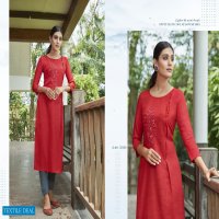 Kivi Pears Wholesale Long Handwork Kurtis