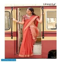 LIFESTYLE STARGOLD LINEN COTTON PRINTED SAREE ONLINE SUPPLIER