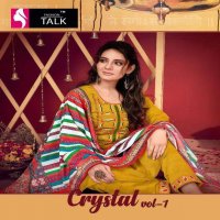 CRYSTAL VOL 1 BY FASHION TALK HEAVY SILK LINING WITH EMBROIDERY WORK AND HANDWORK READYMADE SUIT