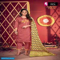 CRYSTAL VOL 1 BY FASHION TALK HEAVY SILK LINING WITH EMBROIDERY WORK AND HANDWORK READYMADE SUIT
