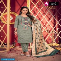 CRYSTAL VOL 1 BY FASHION TALK HEAVY SILK LINING WITH EMBROIDERY WORK AND HANDWORK READYMADE SUIT