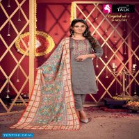 CRYSTAL VOL 1 BY FASHION TALK HEAVY SILK LINING WITH EMBROIDERY WORK AND HANDWORK READYMADE SUIT