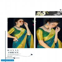 PATAJAL SILK BY SHVETAMBAR TABBY SILK DESIGNER SAREE WITH KUTTU BORDER