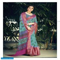 PATAJAL SILK BY SHVETAMBAR TABBY SILK DESIGNER SAREE WITH KUTTU BORDER