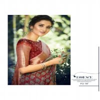 PATAJAL SILK BY SHVETAMBAR TABBY SILK DESIGNER SAREE WITH KUTTU BORDER