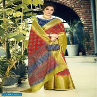 PATAJAL SILK BY SHVETAMBAR TABBY SILK DESIGNER SAREE WITH KUTTU BORDER