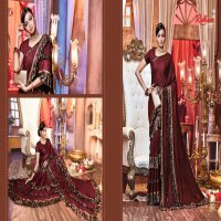 RIDHAM SAREES YEH HAI MOHABBTEIN VOL 13 FRILL DESIGNER LYCRA SARIS WHOLESALER