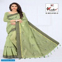 Kodas Ruhani 6163 Wholesale Cotton Saree With Jhalar