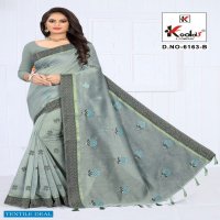 Kodas Ruhani 6163 Wholesale Cotton Saree With Jhalar