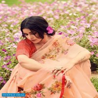 LIFESTYLE VASUNDHARA COTTON PRINTED LINEN COTTON SAREE SUPPLIER