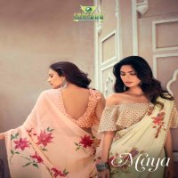 Sanskar Maya Wholesale Pure Kiva Chiffon Sarees