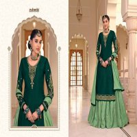 MISTHI VOL 5 BY ZUBEDA SATIN GEORGETTE EXCLUSIVE LEHENGA STYLE SUITS