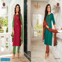 BAANVI RIDDHI VOL 1 COTTON WORK READYMADE CASUAL WEAR SALWAR KAMEEZ