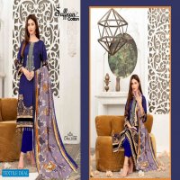 Saffron Cotton Gulzar Karachi Queen Vol-5 Wholesale Karachi Style Dress Material